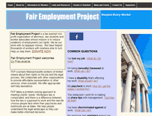 Tablet Screenshot of fairemploymentproject.org